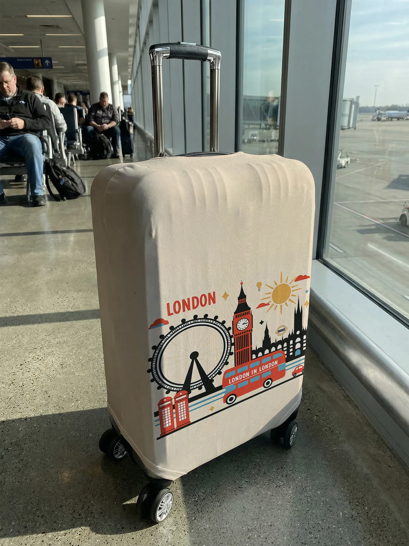 London Landmark Cartoon Luggag - Travel Accessories London 评论和价格