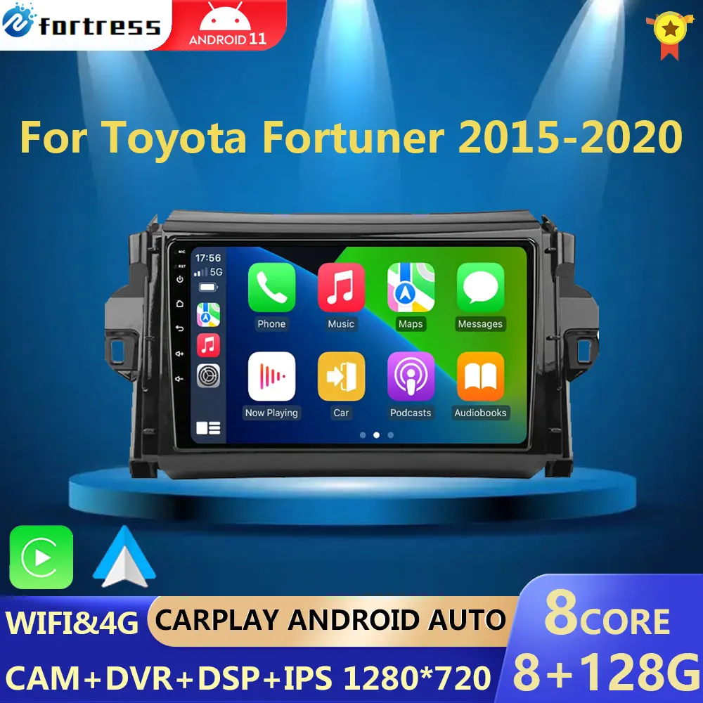 

Android 12 For Toyota Fortuner 2 2015 - 2020 2 Din Car Radio Multimedia Video Player Stereo Carplay Auto 4G GPS Head Unit