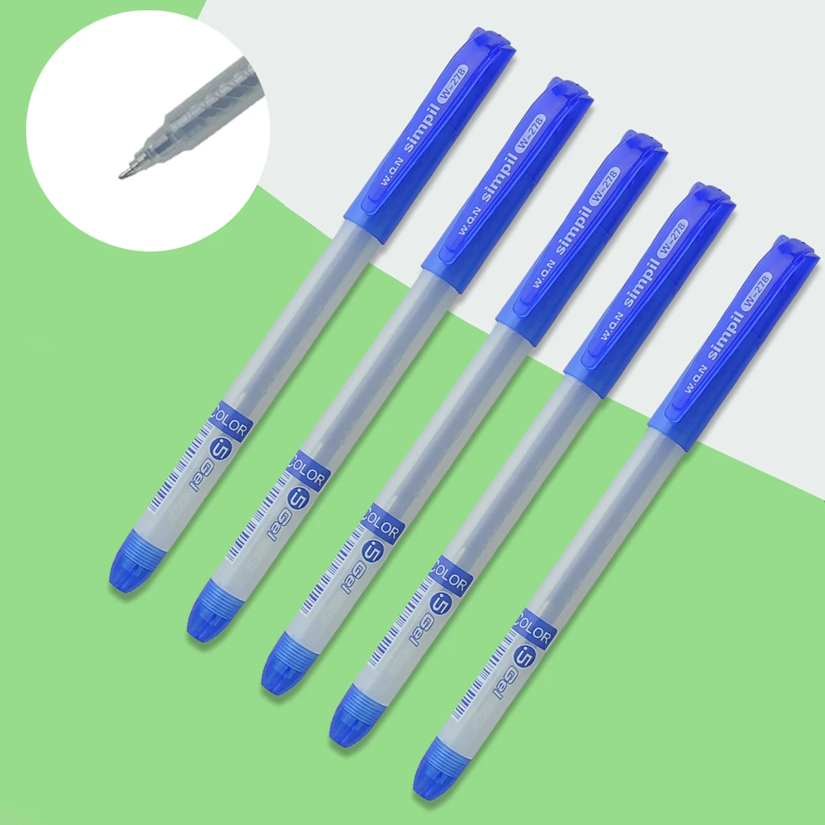 

3/6pcs blue neutral pen tip 0.5mm Office use signature pen Doctor prescription pen Writing pen