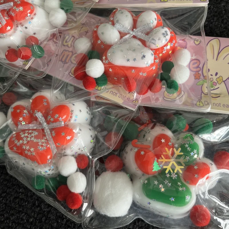 다색 나비 매듭 고양이 발톱 짜기 장난감, 어린이 핀치 팝 장난감 게임, 할로윈 크리스마스 선물, 1PC