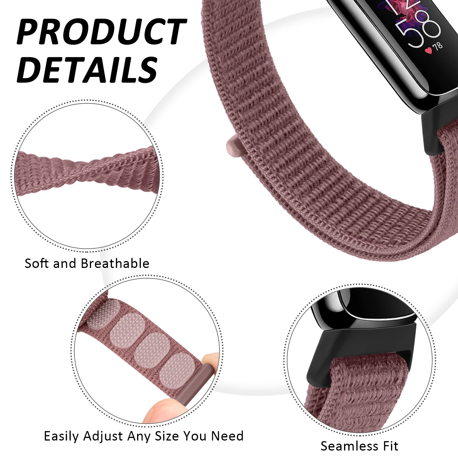 Nylon Strap For Fitbit Luxe Band Bracelet Replacement For Fitbit Luxe Watchband Adjustable WristBand Correa Accessories