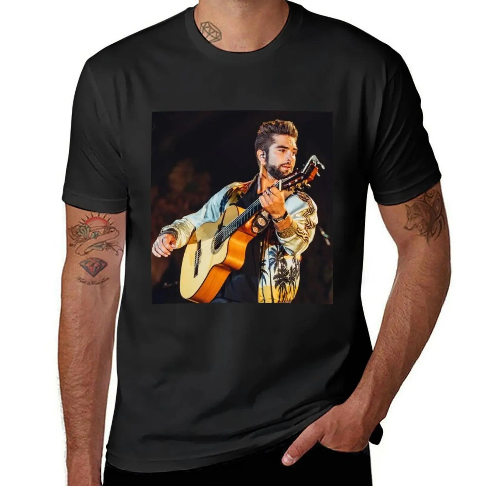 

Kendji Girac T-Shirt vintage clothes boys animal print graphics sports fans heavy weight t shirts for men