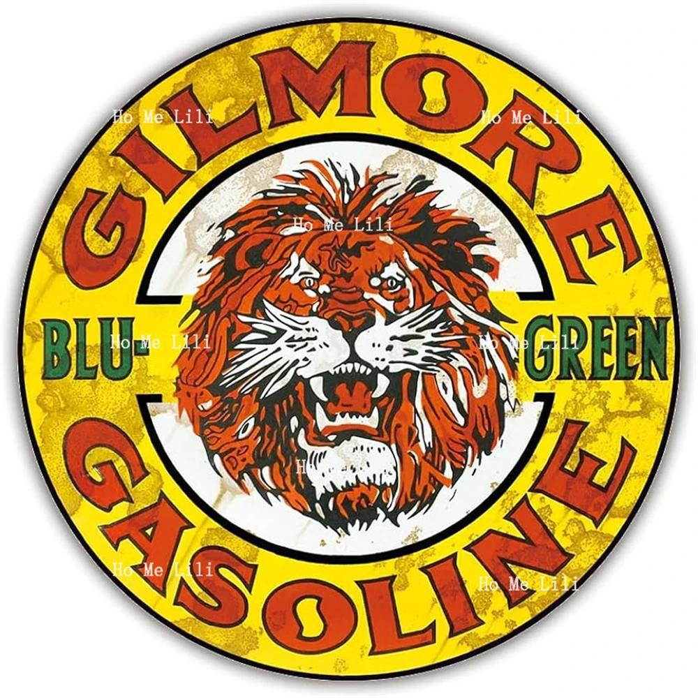 

Винтажные автомобильные металлические знаки Gilmore с газовым маслом для гаража, мужская пещера, Ретро Декор для стен