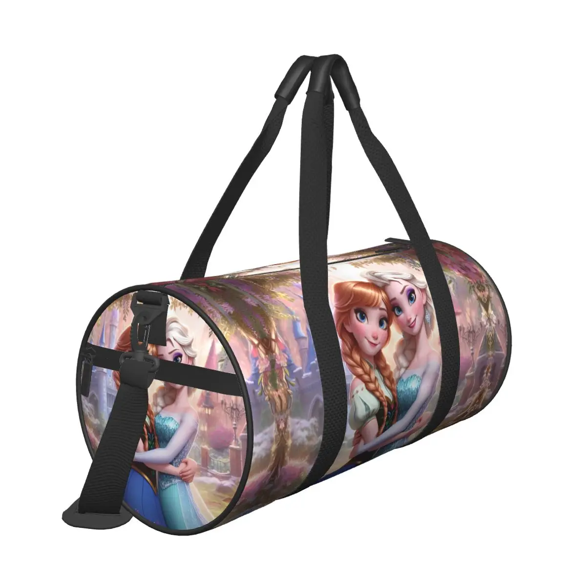 Travel Bag Frozen Anna Elsa24 Gym Bag Fantasy Comedy 3D Movie Oxford Sports Bags Large Swimming Handbag Fitness Bag For Couple