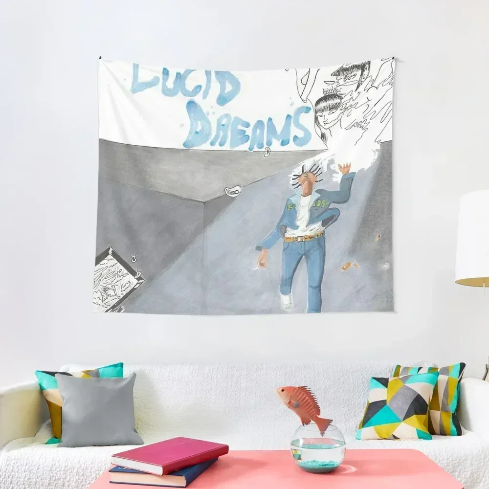 

goodbye Daeams blue Tapestry Decoration Room Aesthetic Room Decors Wall Hanging Wall Tapestry