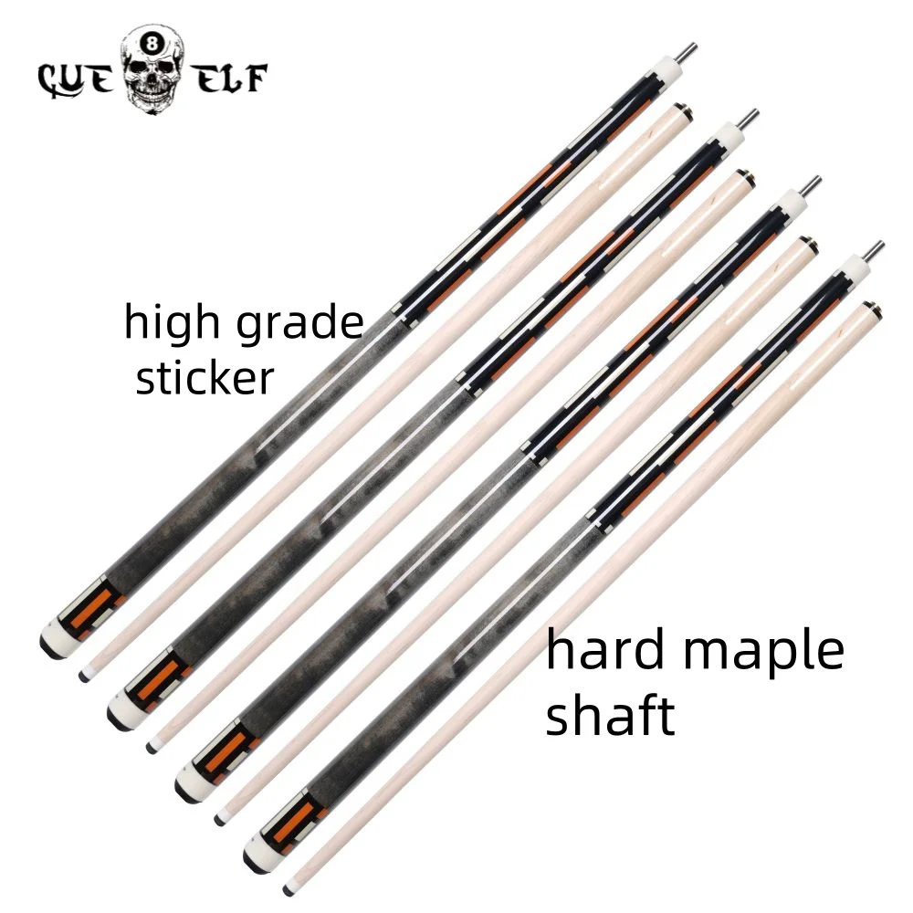 Smooth Hard Maple Shaft Creative Carom Pool Cue Sticks High Grade Sticker Pool Cue 12mm Tip Size