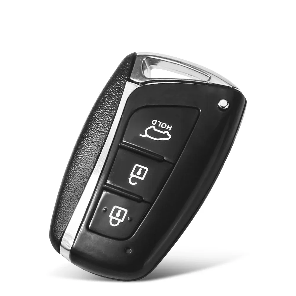 KEYYOU 3 Buttons Smart Keyless Go Remote Car Key Shell Case For HYUNDAI SANTA FE IX45 2013 - 2017 Genesis Equus Azera