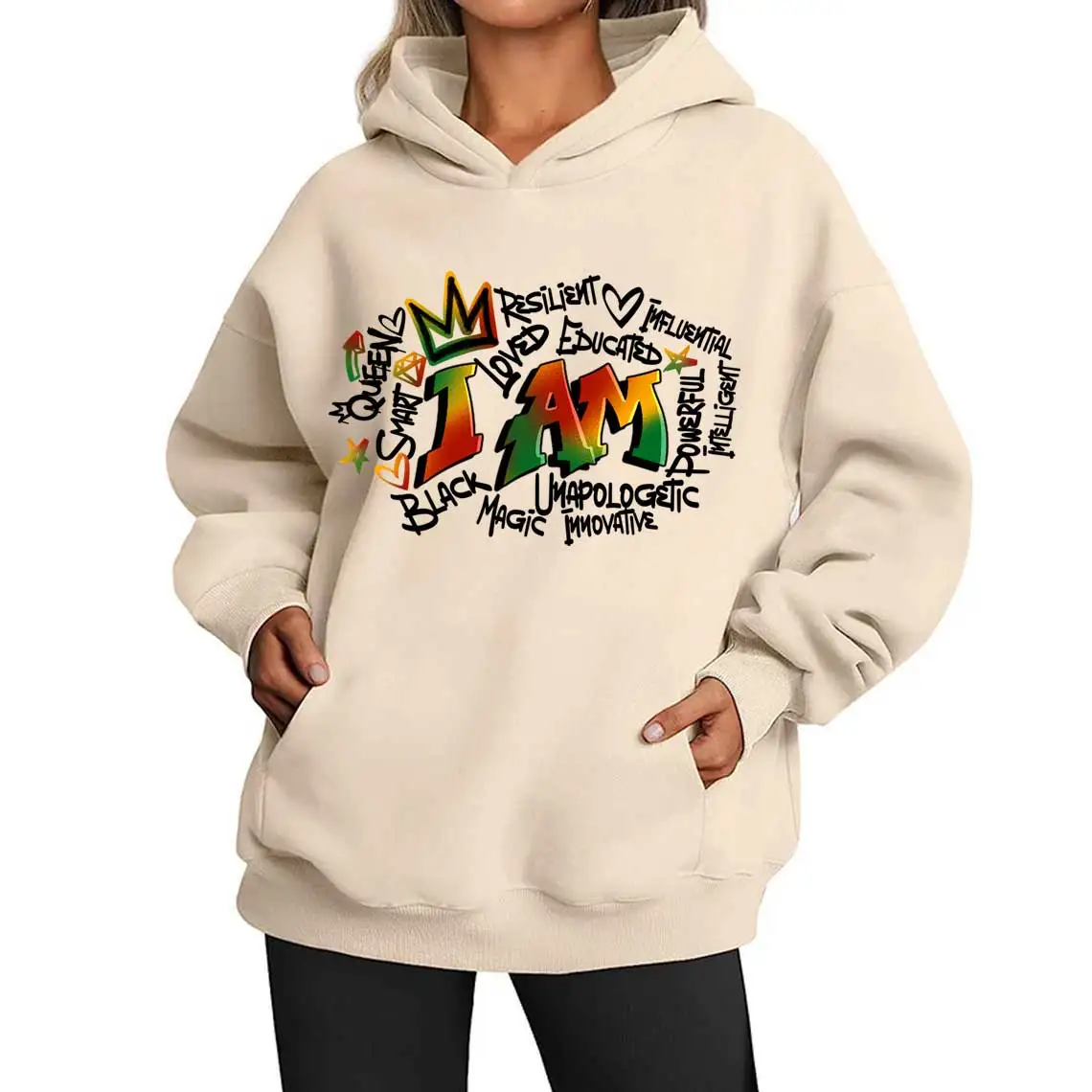 Juneteenth Woman Iron-on Transfer For Clothing DIY A-Level Washable T-shirts Thermal Stickers I Am Black Woman Patches Appliqued