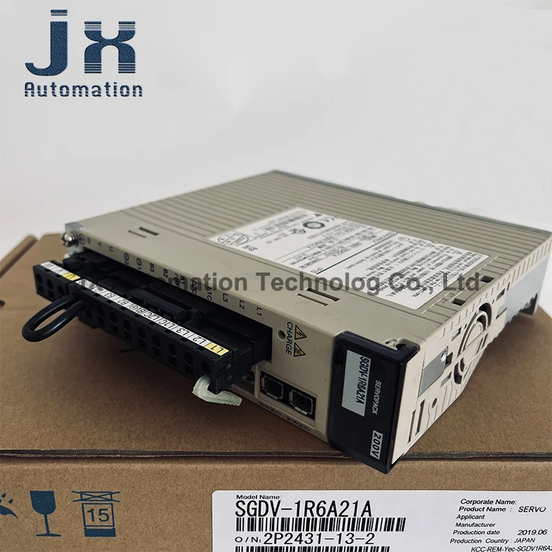 100% Original Servopack 3PH 200W 200V AC Servo Drive SGDV-1R6A21A