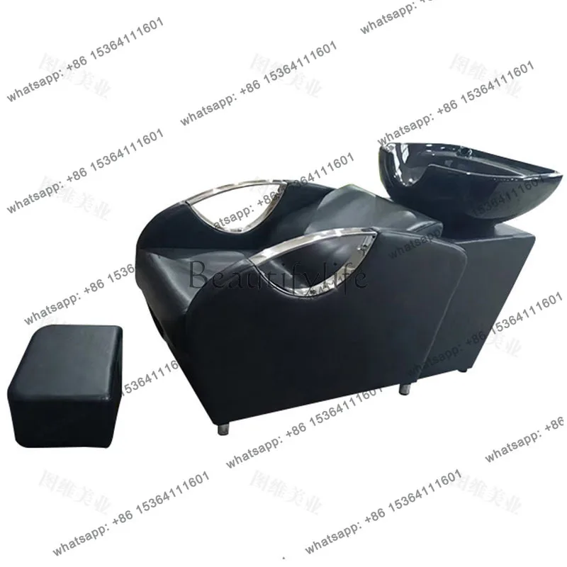 Factory Direct Sales Semi-reclining Barber Shop Special European Punch Bed Barber Shop Flush Bed