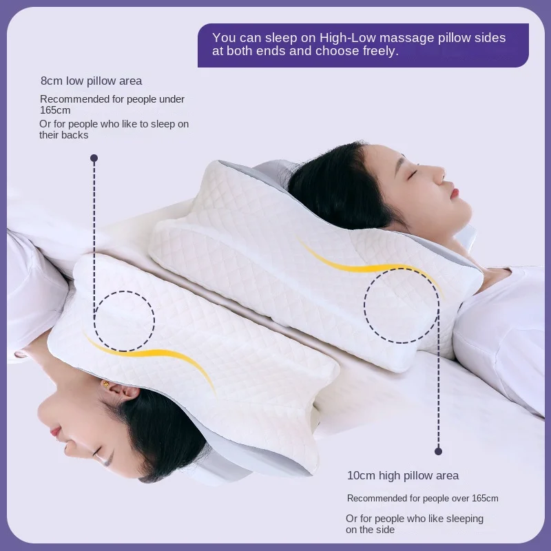 Alien Contour Memory Foam Pillow for Sleeping Slow Rebound Orthopedic Pillow for Neck Pain Soft Relax Cervical Neck Stretcher 이불