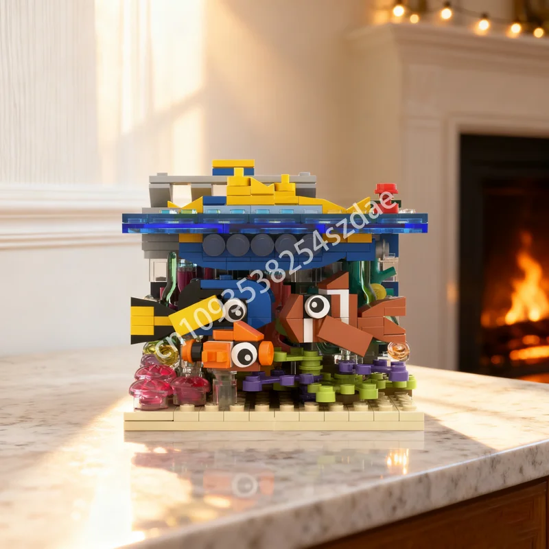 

435pcs MOC Disneyland Nemo Submarine Voyage Model Building Blocks Architecture Toys Assemble Christmas Gift Creative Idea Brick