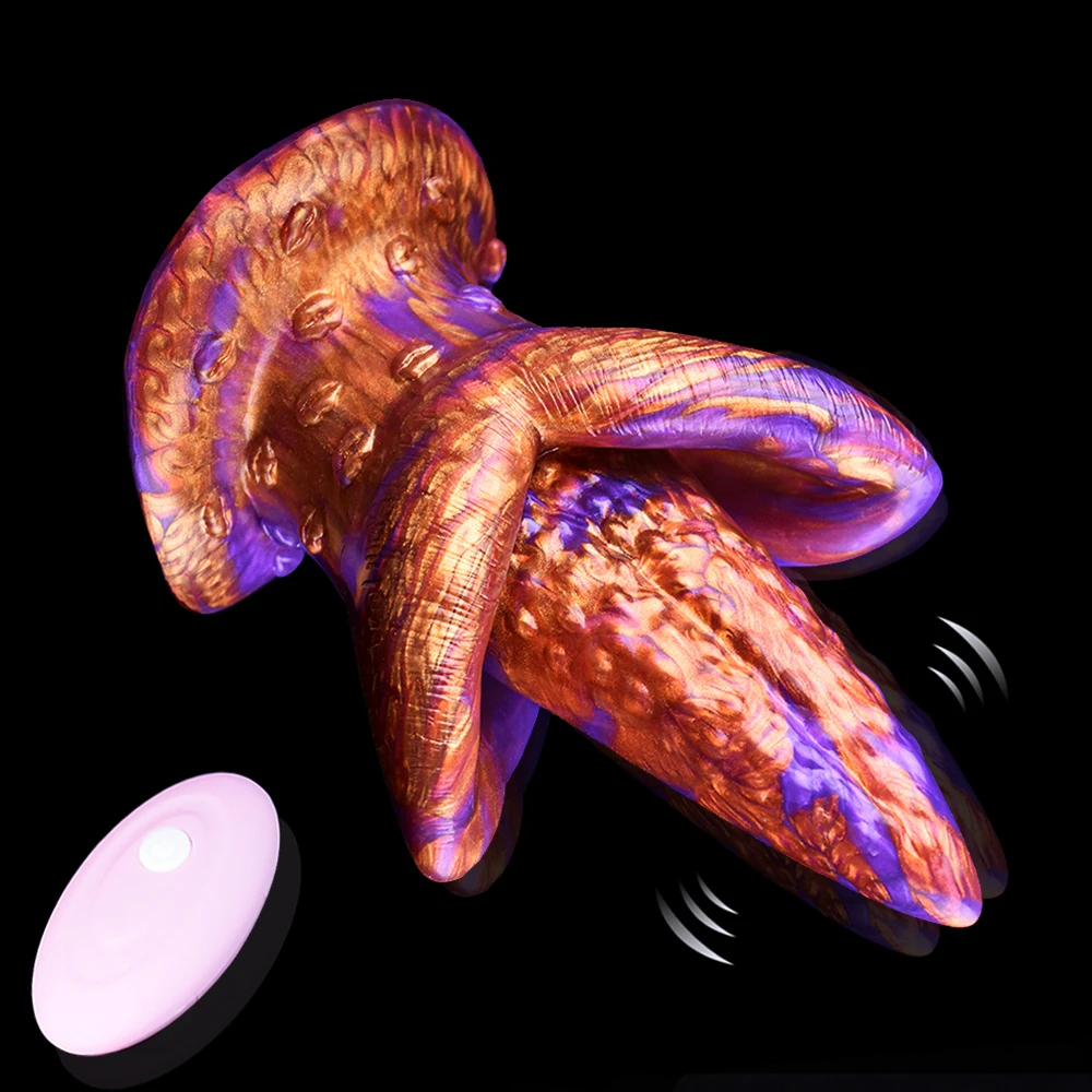 Silicone Anal Plug Monster Tongue Lick Vibrator Sex Toys Dildo Masturbation Massager G-point Orgasmic Stimulation For Women Men_voghion.com