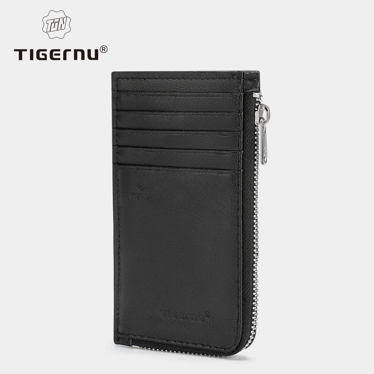 

Lifetime Warranty Genuine Leathe RFID Anti theft Wallet Men Slim Card & ID Holders Wallets For Small Money Bag Male Purses