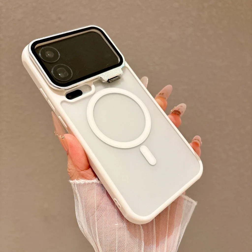 Translucent For Magsafe Magnetic Phone Case with Metal Camera Lens Holder For Xiaomi 17 Pro Max Shockprooof Protective Cover - view 6