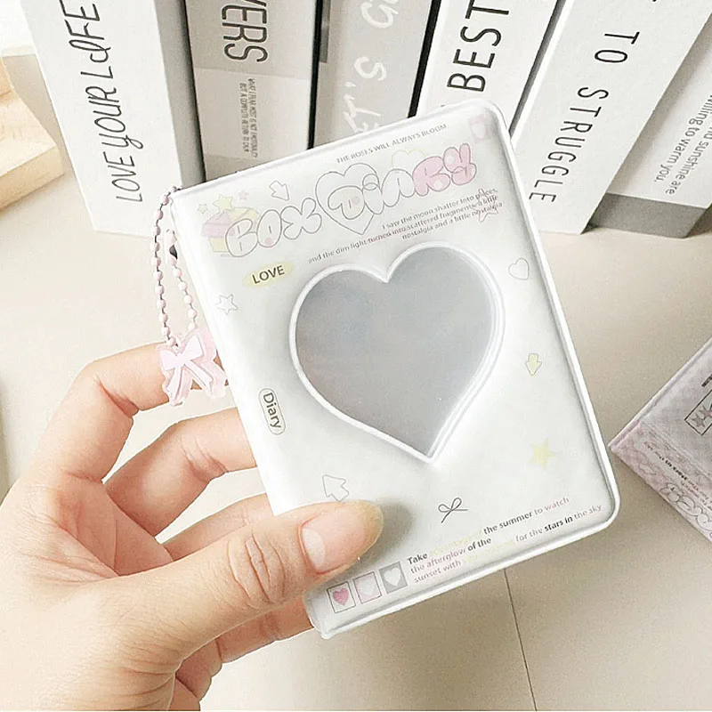 3 Zoll Koreanischer Ins-Style Fotokartenordner 40 Taschen Herzförmiges Kartenalbum Polaroid Fotoalbum Kartentasche Aufbewahrungstasche – Detail 8