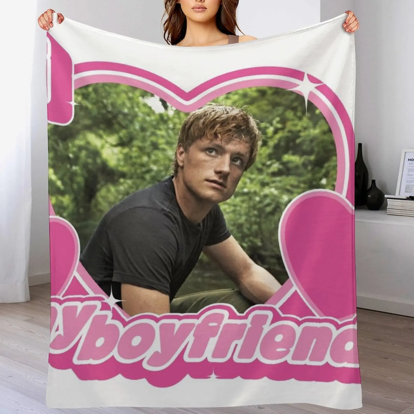 

Peetaaa Boyfriend Throw Blanket