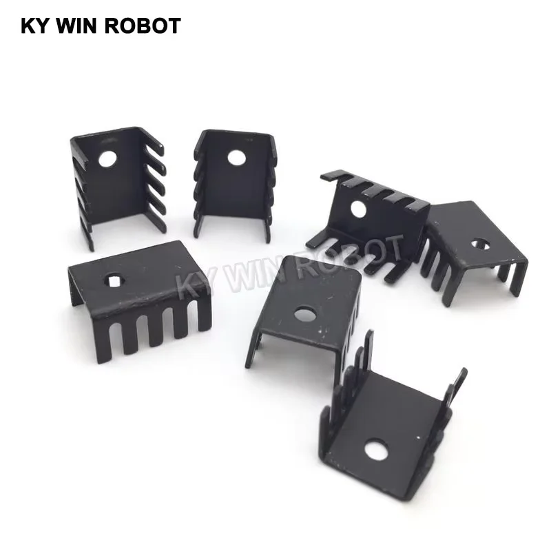 10PCS black 15*10*20MM Triode Heat Sink 10*15*20MM TO-220 TO220 Transistor Aluminum Radiator Heat Sink Cooler Cooling 20*15*10MM