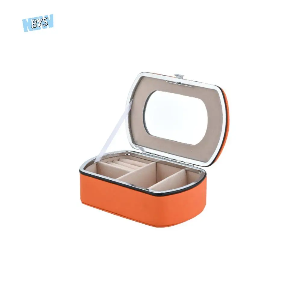 

Модная упаковочная коробка для ювелирных изделий из искусственной кожи, ожерелье, браслет, органайзер, серьги, кольца, держатель, пылезащитный чехол для хранения ювелирных изделий, серьги