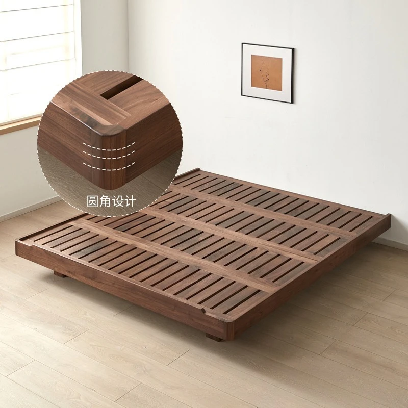 

North American black walnut suspended bed without bedside Tatam