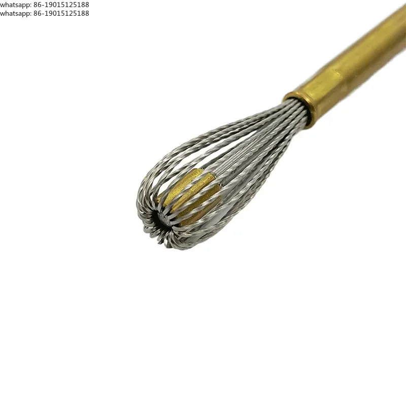 Lantern brush inner hole cross hole deburring pipe brush machining center deep hole deburring artifact