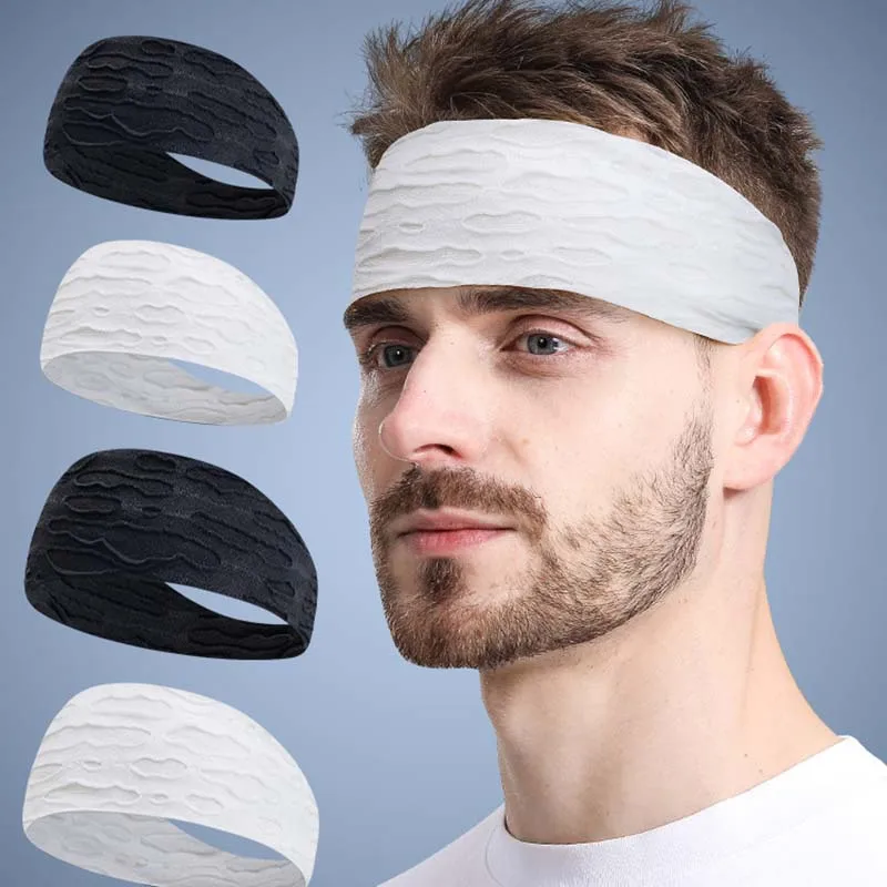 

Sweat-absorbent Thin Running Headband Adults Children Fitness Head with Smiling Mouth Opening Outdoor Sports Hair Ties Head-worn