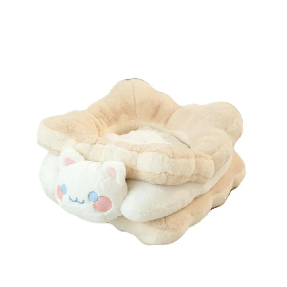 Winter Warm Cat Bed: Thick Cushioned Design for Ultimate Insulation Cozy Sleeping Spot for Cats & Kittens