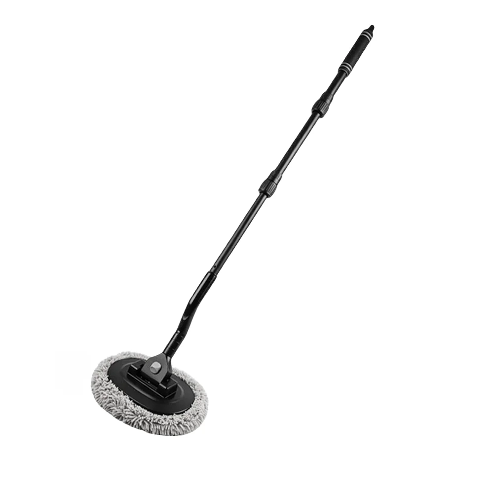 

Extendable Car Cleaning Tool with Chenille Fabric Head and 15 Degree Bent Shaft for Efficient Water and Silt Removal