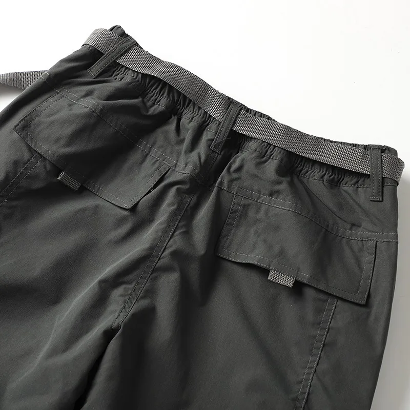 Winterhose für Herren, doppellagig, mit Fleece-Futter, verbesserte wasserabweisende Cargo-Hose, warme, lässige, weite Hose für den Außenbereich – Detail 7