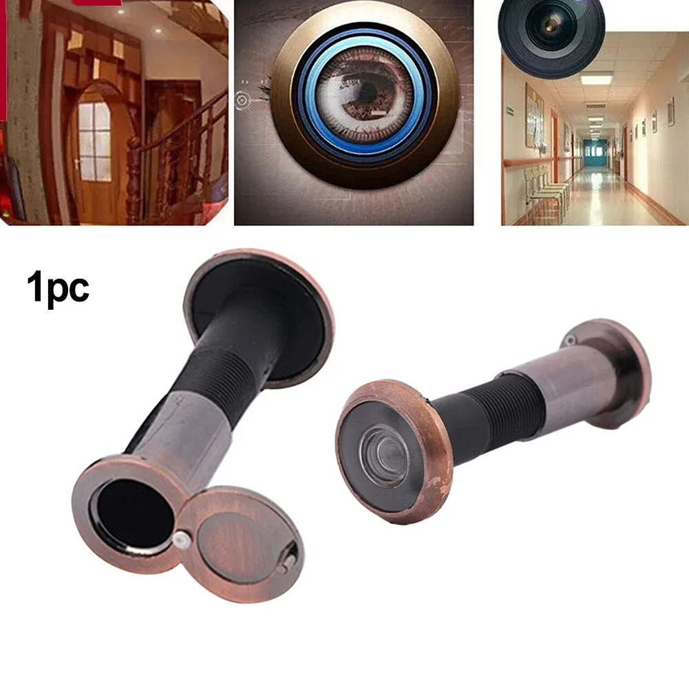 Door Viewer 200 Degree Wide Angle Door Peephole Viewer Security Peek Hole Glass Lens Home Improvement Door Hardware