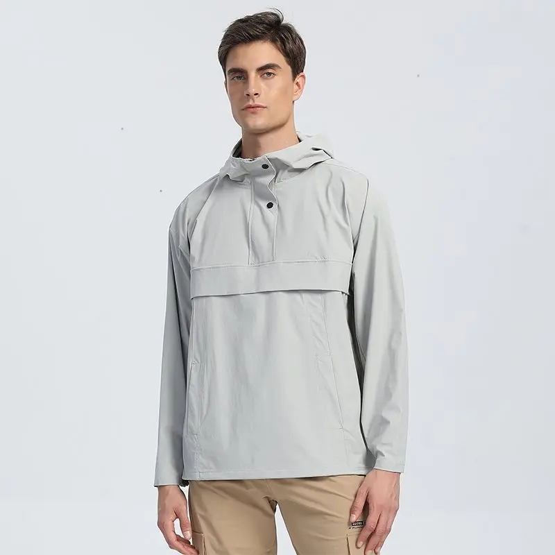 

Мужская спортивная толстовка с капюшоном для тренировок, быстросохнущая, на молнии, для активного отдыха, однотонная, универсальная, удобная, из смесового хлопка