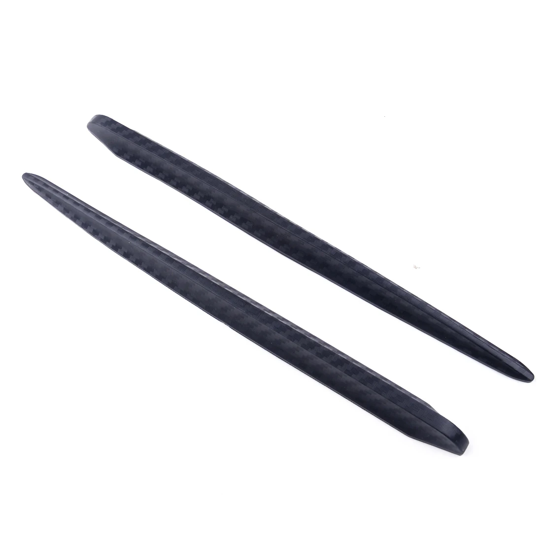 CITALL 2pcs Car Bumper Protector Corner Guard Anti-Scratch Strips Sticker Carbon Fiber Style Body Mirror Bars Protection