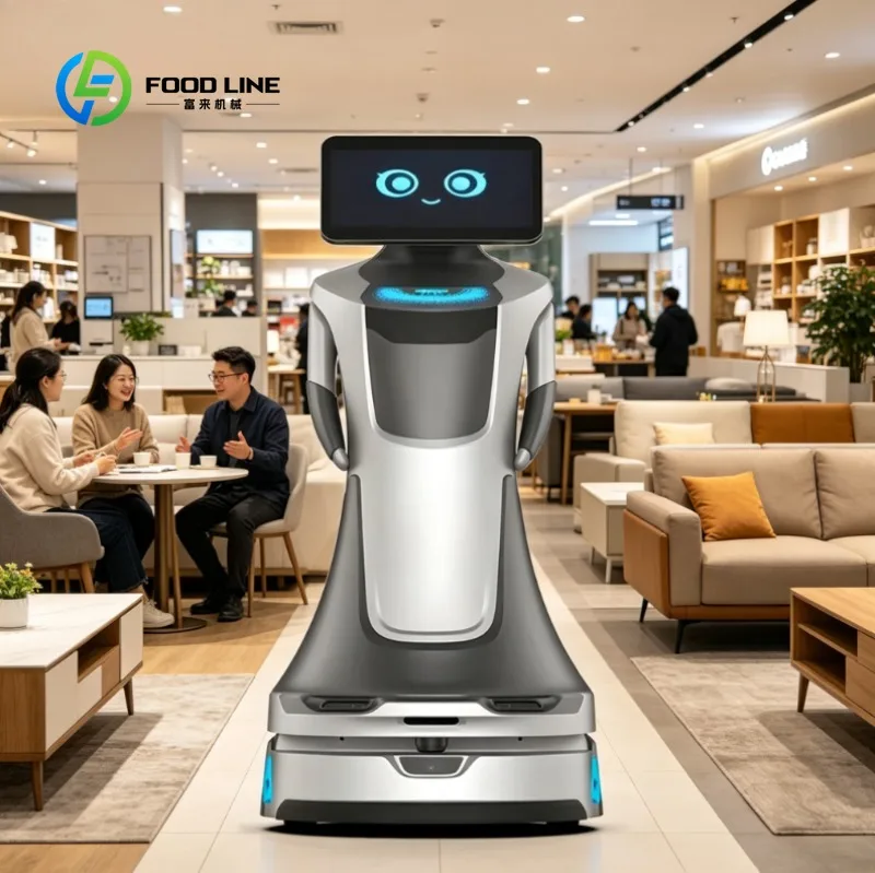 Custom Reception Robot Intelligent AI Welcome Talking Service Robot Hotel Restaurant Smart Interactive Guide Device