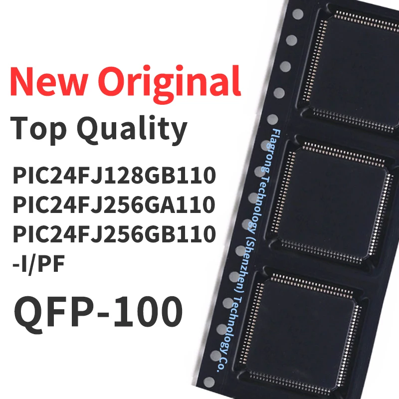 

1 Piece PIC24FJ128GB110-I/PF PIC24FJ256GA110-I/PF PIC24FJ256GB110-I/PF QFP-100 Chip IC New Original