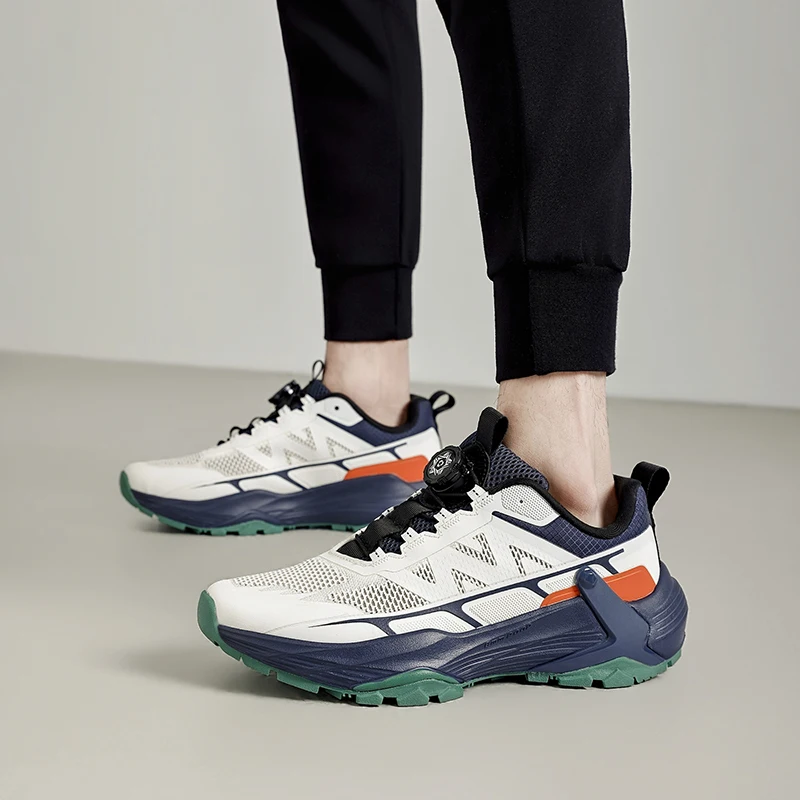 

Mens Running Shoes 2026 New Breathe Mesh Outdoor Off Road Hiking Shoes Cushioning Flat Soft Mesh Walking Shoes for Man Кроссовки