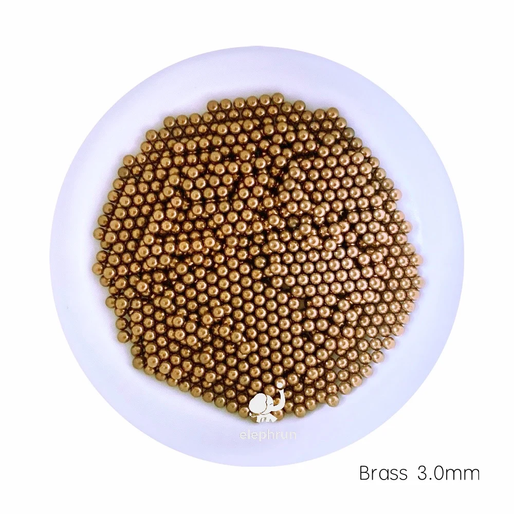 

3mm Precision Solid Brass Bearing Balls ( H62 ) For Valves, Furniture Rails, Safety Switches and Heating Units