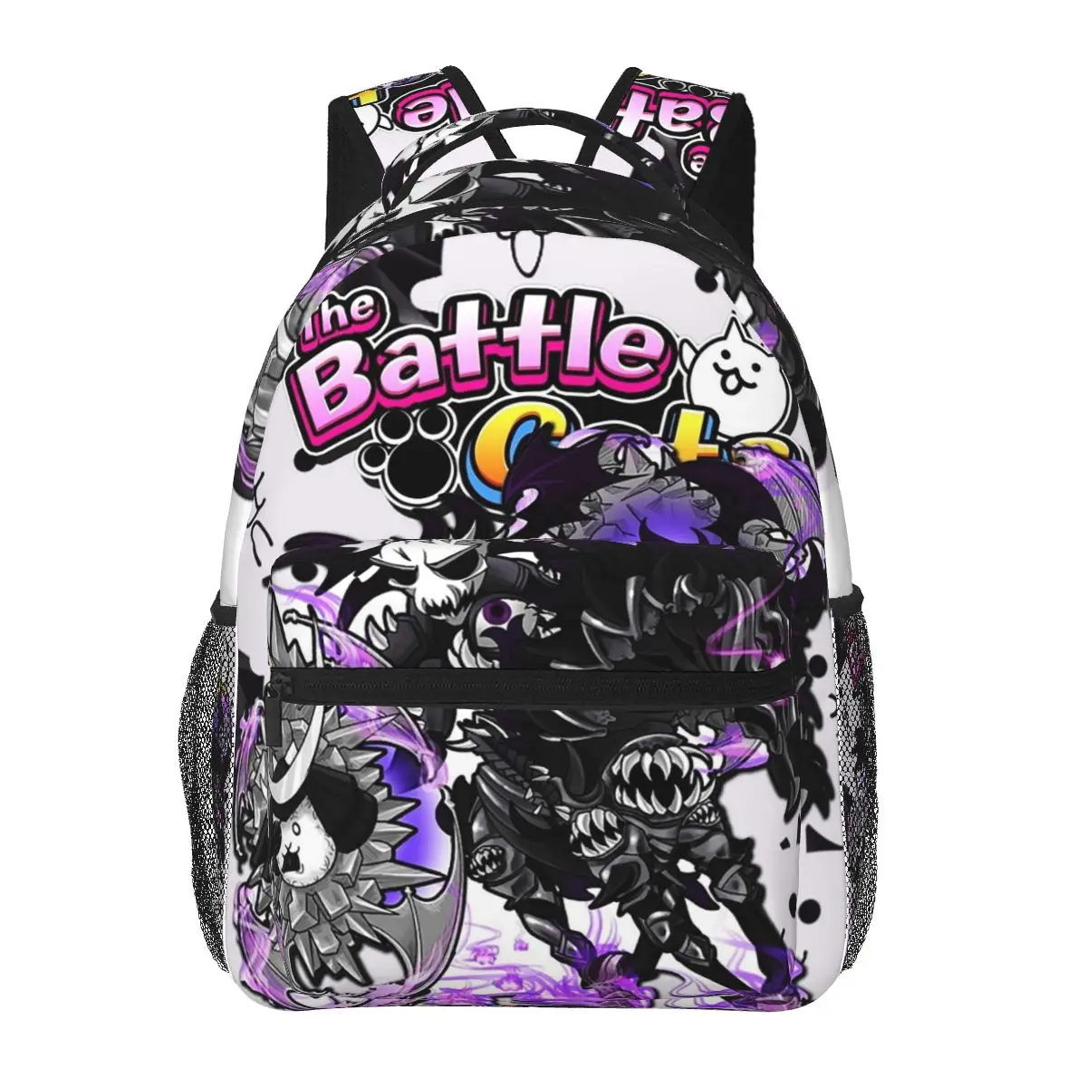 

Battle Cats - Miko Mitama Backpacks Boys Girls Bookbag Students School Bags Cartoon Laptop Rucksack Shoulder Bag Large Capacity