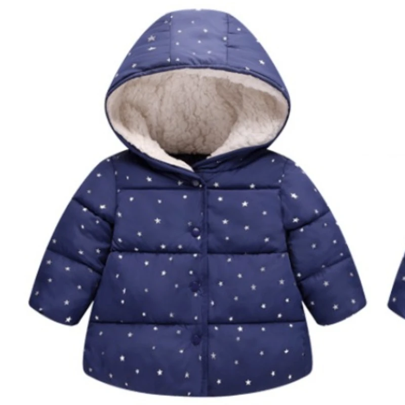 Children Cotton Coat Star Children Baby Cotton Coat Jacket Boys Winter Jacket Girls Coat Outerwear Girl Clothing Ropa De Niña