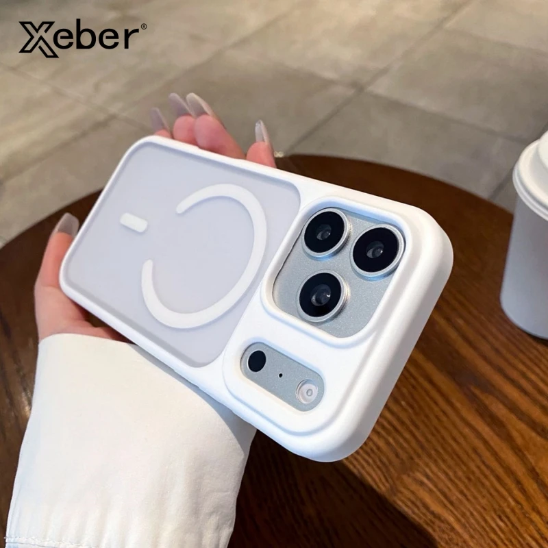 Matte Magnetische Durchsichtige Kabellose Ladehülle für iPhone 17 Pro Max 17 Pro für MagSafe Must-Haves Stoßfeste Schutzhülle
