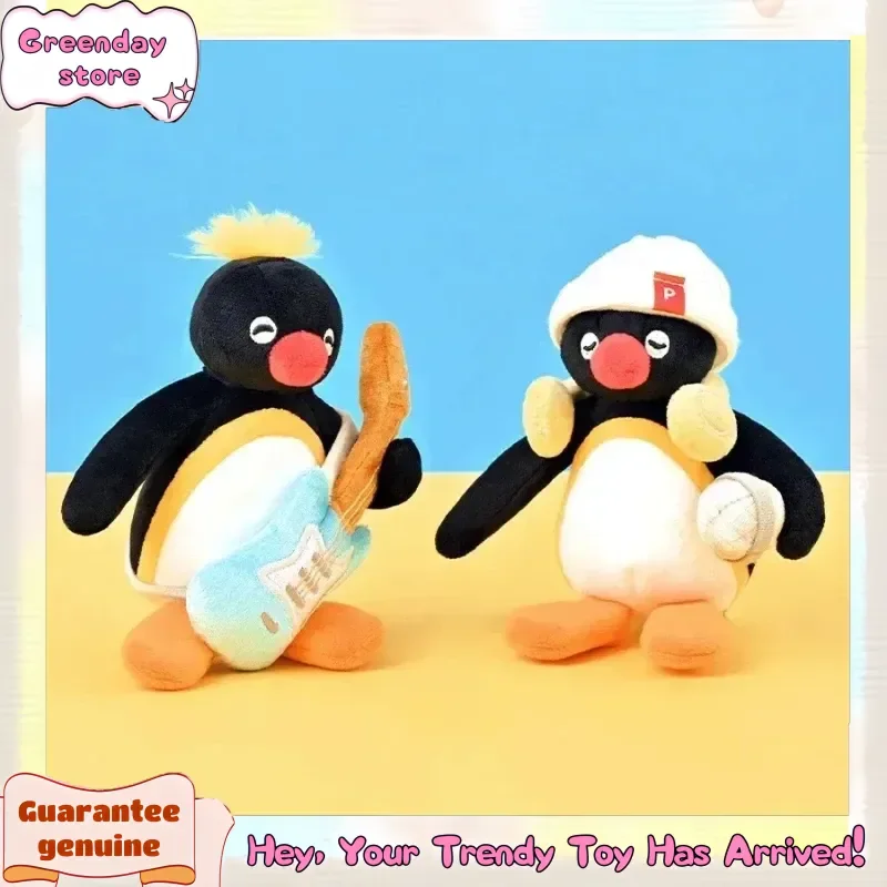 New Pingu Plush Keychains Music Series Toy Doll Bag Decoration Gift Penguin Animal Anime Peripheral Children Halloween Toys Gift