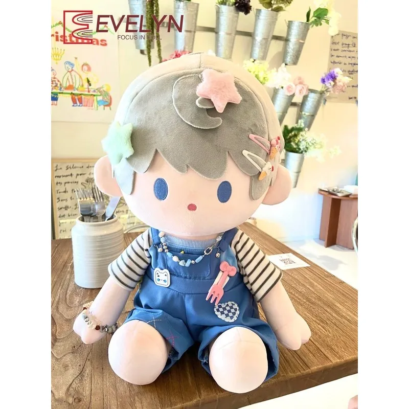Evelyn 40cm Cotton Doll Love and Deepspace Xavier Zayne Rafayel ralayo Sylus Caleb Overalls Clothes Plush Doll Replacement Suit