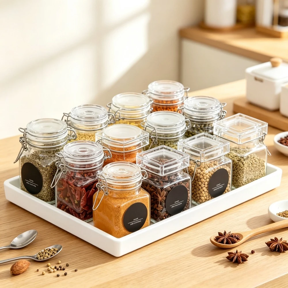 Aliexpress 50/100ml Glass Food Storage Jar Airtight Sealed Bottle Transparent Wide Mouth Container for Pickles Fruit Jam Kitchen Household - Aliexpress Deal