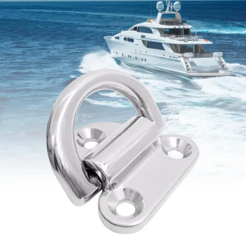 D Shackle พับสแตนเลส D แหวนรถบรรทุก Bed & Tailgate อุปกรณ์เสริมสําหรับยกโบว์ Sailing Marine กลางแจ้งใช้ธุรกิจ