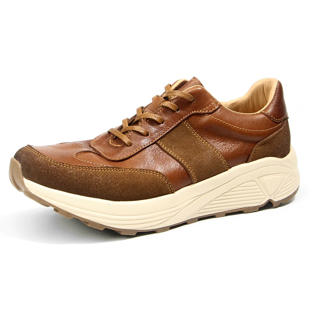 

Vintage Genuine Leather Men's Sports Casual Shoes Lightweight Jogging Dad Shoes Fashion Trend Men's Shoes