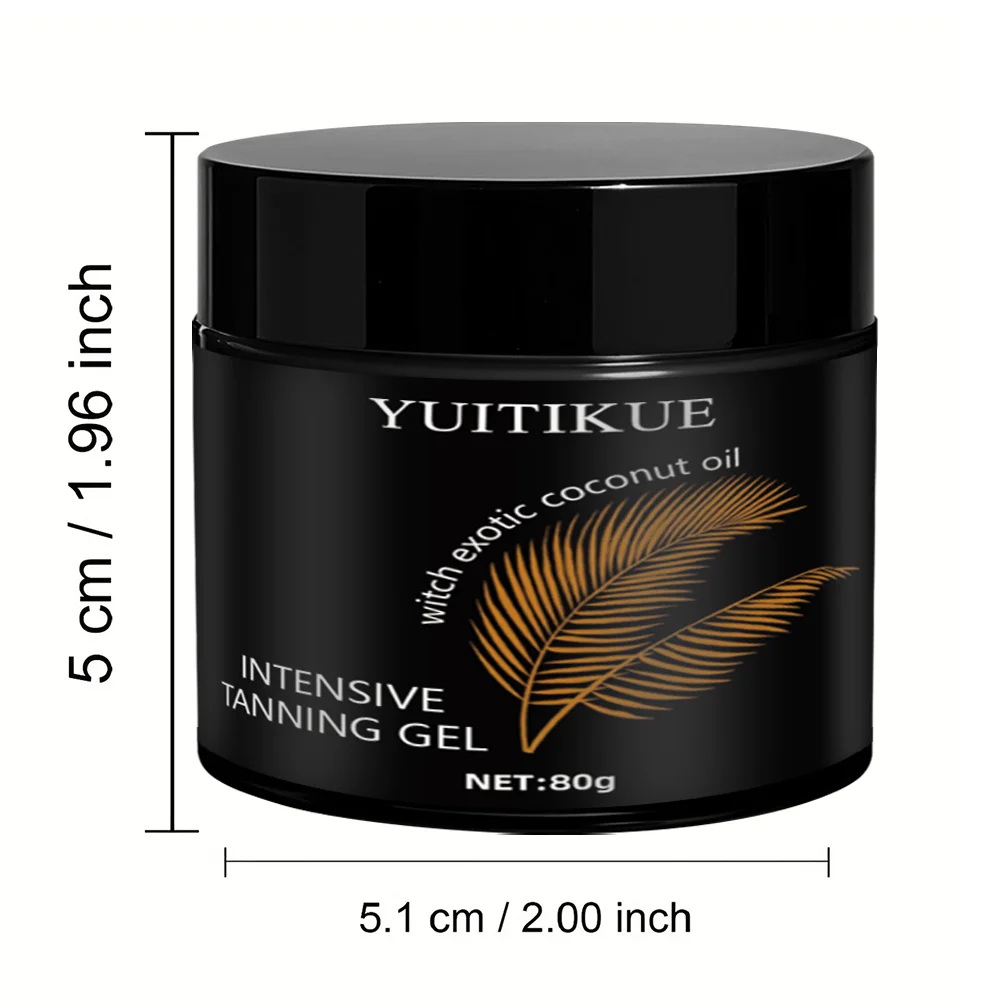 Concentrated tanning gel, coconut oil tanning accelerator, waterproof outdoor sunbathing, ultra-fast tanning without sunlight. - view 6
