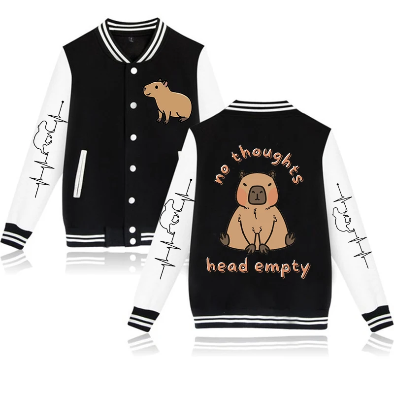 Capybara Fashion Jackets Streetwear Women Men Harajuku Sweatshirts Y2k Cartoon Capibara Hoodies Mange Cute College Coats Female