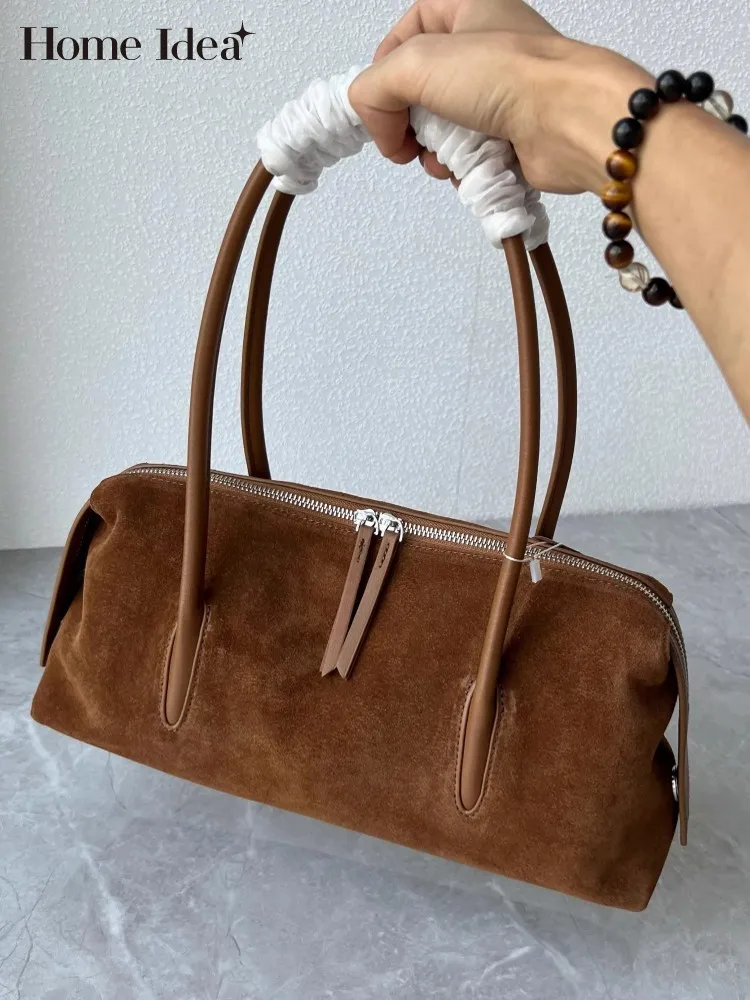 

Элегантная женская осенняя сумка из натуральной замши под мышками, винтажная женская офисная сумка-тоут, новые модные вечерние сумки на плечо