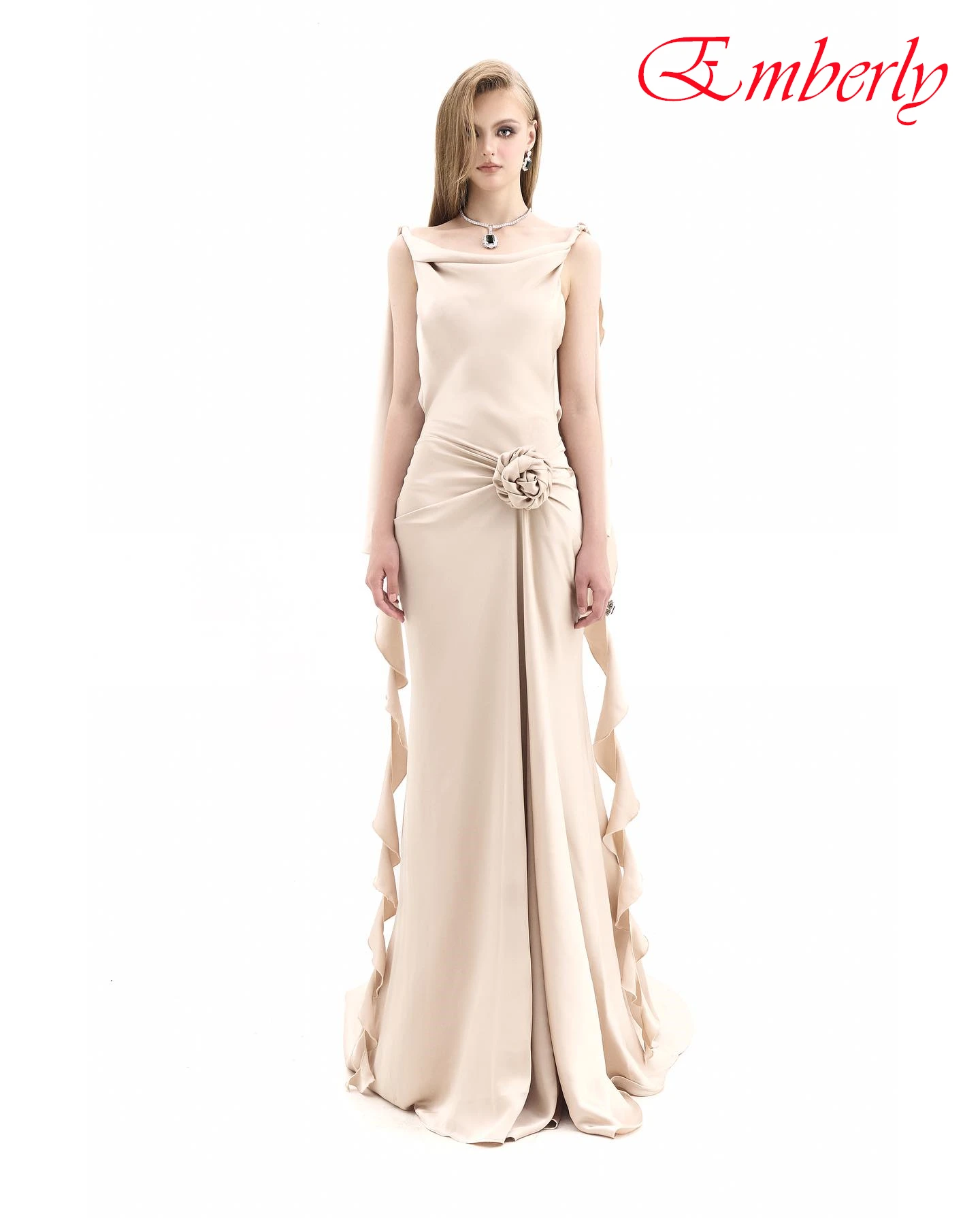 

Customized Straight Square Collar Elegant Formal Evening Dress Classic Fashion Bespoke Occasion Gowns Temperament Party Dress