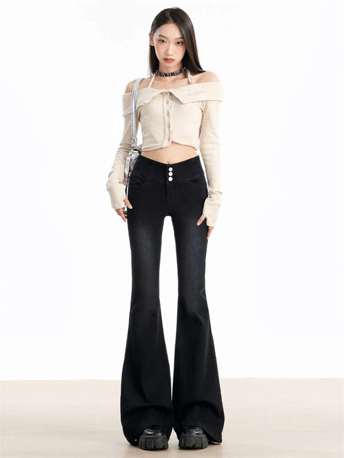 

Женские черные джинсы с высокой талией, американская модная уличная одежда, широкие джинсы, женские брюки, винтажные Y2K, новые прямые мешковатые джинсовые брюки