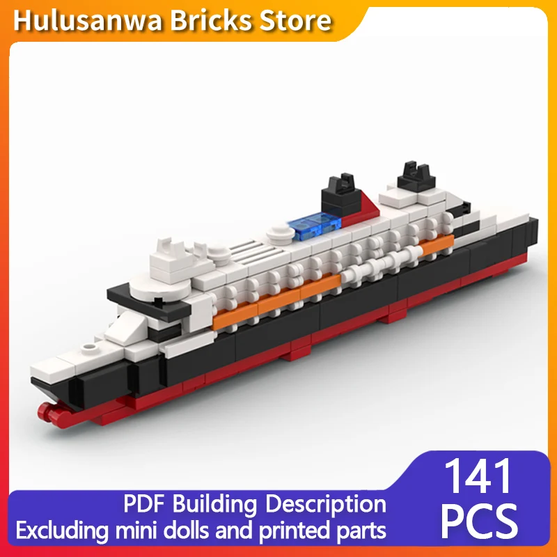 

Модель Ocean Liner Queen Mary 2, MOC, строительные кирпичи, военное оборудование, модульные технологии, подарки, праздник, сборка, детские игрушки, костюм